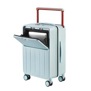 广州军刀宽拉杆行李箱密码箱20寸登机箱24寸拉杆箱前开口旅行箱