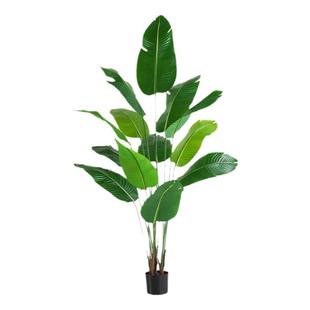 旅人蕉仿真绿植天堂鸟仿真花仿生芭蕉树假植物高端轻奢摆件盆栽