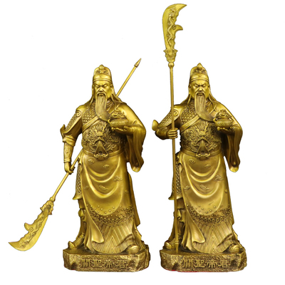 纯黄铜关圣帝君武财神关公关二爷