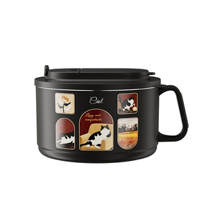 泡面碗304不锈钢大容量可沥水方便面上班族学生饭碗带盖泡面神器