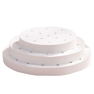 一次性圆形蒸笼纸有孔食品级蒸包子馒头垫子蒸锅透气油纸耐热性好