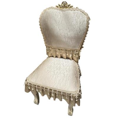 欧美风蕾丝大气轻奢餐椅座垫定做