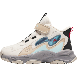 安踏儿童鞋男童二棉鞋2026冬季新款加绒保暖雪地靴防滑大童运动鞋