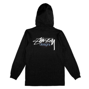 Stussy Designs LS Hoodie 宽松百搭连帽中性风卫衣情侣帽衫男女