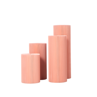 十八纸展示台圆柱商场橱窗展示架圆形陈列架创意服装店中岛流水台