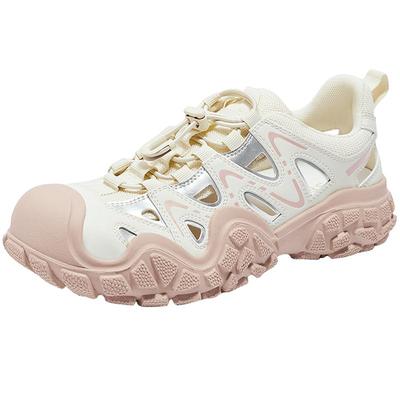 森达溯溪风凉鞋女鞋夏季户外防撞厚底镂空简约休闲猪笼鞋ZBB45BM4