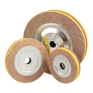 千叶轮抛光轮千页轮300砂布磨光轮150不锈钢拉丝轮卡盘砂纸打磨轮
