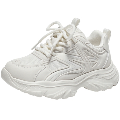 百丽儿童运动鞋厚底老爹鞋春季新款休闲男女童鞋K6512A85