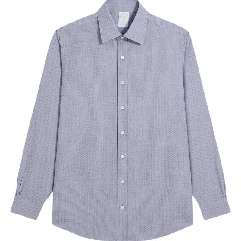 [易打理]Brooks Brothers/布克兄弟男士秋季款提花波点正装衬衫