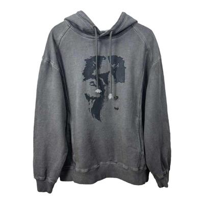 做旧套头卫衣情侣帽衫