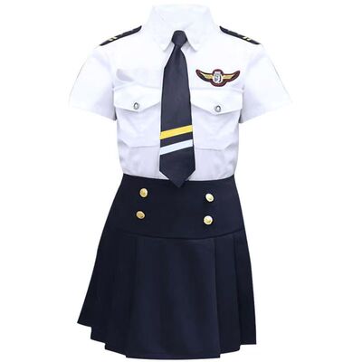 儿童小海军制服套装机长衬衣服装