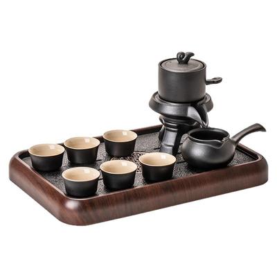 黑陶懒人茶具套装家用高档陶瓷自动茶壶功夫茶杯2025新款泡茶神器
