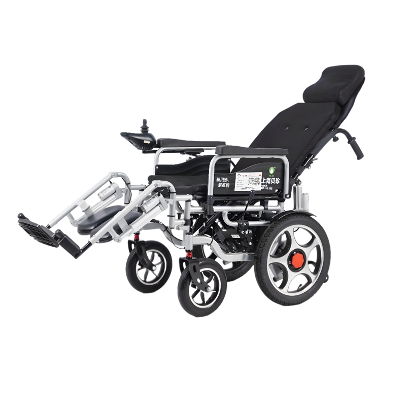 上海贝珍电动轮椅智能全自动折叠可躺锂电池残疾老年人代步车6402