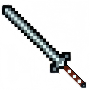 我的世界附魔下界合金剑烦人村民兵器钻石剑武器模型儿童玩具男孩