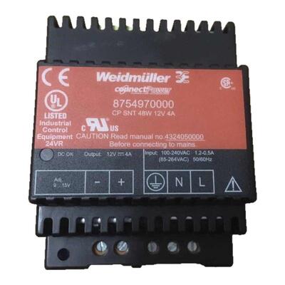原装正品魏德米勒开关电源模块CP SNT 48W 12V 4A 8754970000