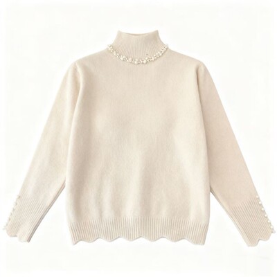 法式加厚水貂绒毛衣女秋冬