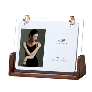 定制2026年新款日历台历高颜值桌面工位创意工作打卡高级黄历商务马年2025办公室简约小摆件自律计划翻页摆台