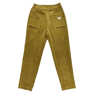 2025年秋冬新款加厚不加绒时尚优雅气质雪尼尔休闲小脚长裤女裤