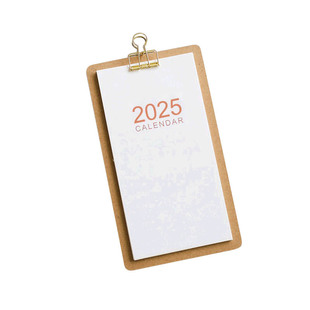 ins风办公2026年菜单式木质新日历简约创意定制DIY桌面日程计划手撕台历可爱小清新小号挂历日程计划表2025年