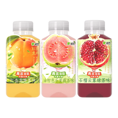 【k姐推荐】初饮石榴云雾绿茶果汁茶饮料255ml*10瓶整箱小瓶装