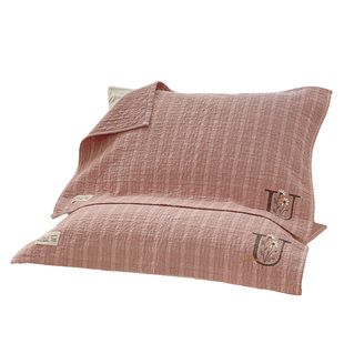 纱布枕巾纯棉100全棉一对枕头巾防头油可固定四季通用轻奢高级感