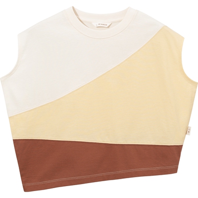 播broadcute童装春夏男女童洋气百搭可爱圆领套头T恤KGQ2Y355