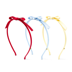 林小宅同款美菲麦真丝细发箍桑蚕丝蝴蝶结少女头箍氛围感头饰发卡