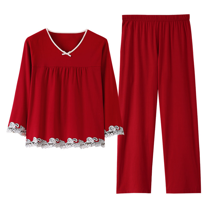 优雅莫代尔睡衣妈妈家居服中年