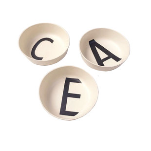 桔子kerr儿童A5材料宝宝碗大写字母辅食碗饭碗汤碗面碗大碗1-8岁