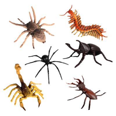 儿童仿真野生昆虫动物模型迷你蝴蝶蜜蜂蜘蛛螳螂蝎子蜈蚣蜻蜓玩具