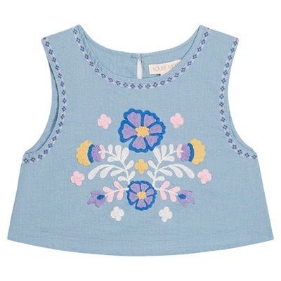 Little现货 法国louise misha SS26春夏女宝有机棉上衣裤子半裙