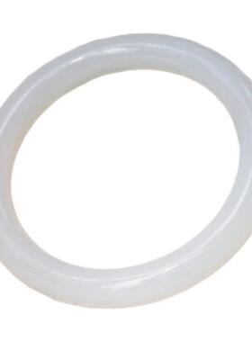 荔枝冻白月光玛瑙圆条手镯