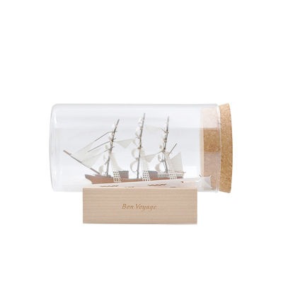 jeancard手工3D镭射卡玻璃瓶中景