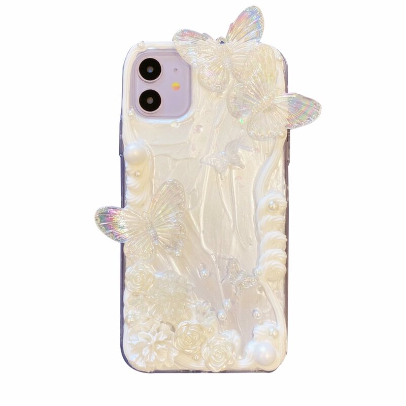复古仙女蝴蝶iphone12华为手机壳
