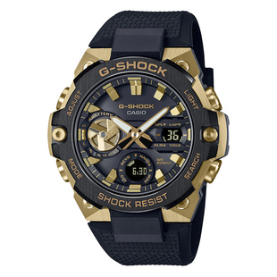 卡西欧手表男gshock蓝牙太阳能黄金时代钢铁黑金之心腕表GST-B400