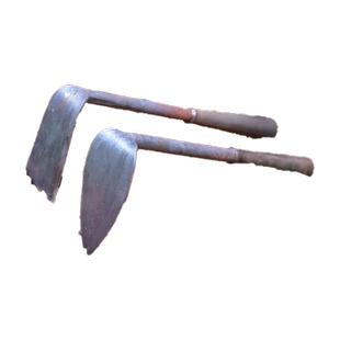 全钢小锄头家用种菜种花工具小型锄头挖地多功能农用种地农具挖土