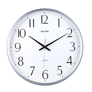 正品包邮RHYTHM日本丽声挂钟静音12寸客厅卧室圆形简约时尚CMG817