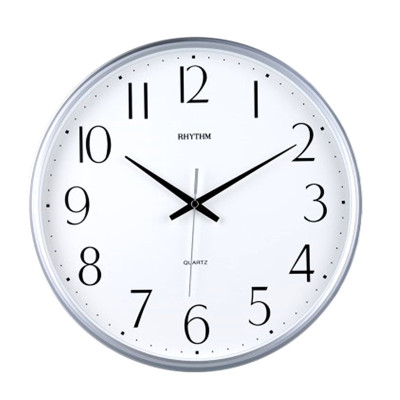 rhythm日本丽声简约静音挂钟
