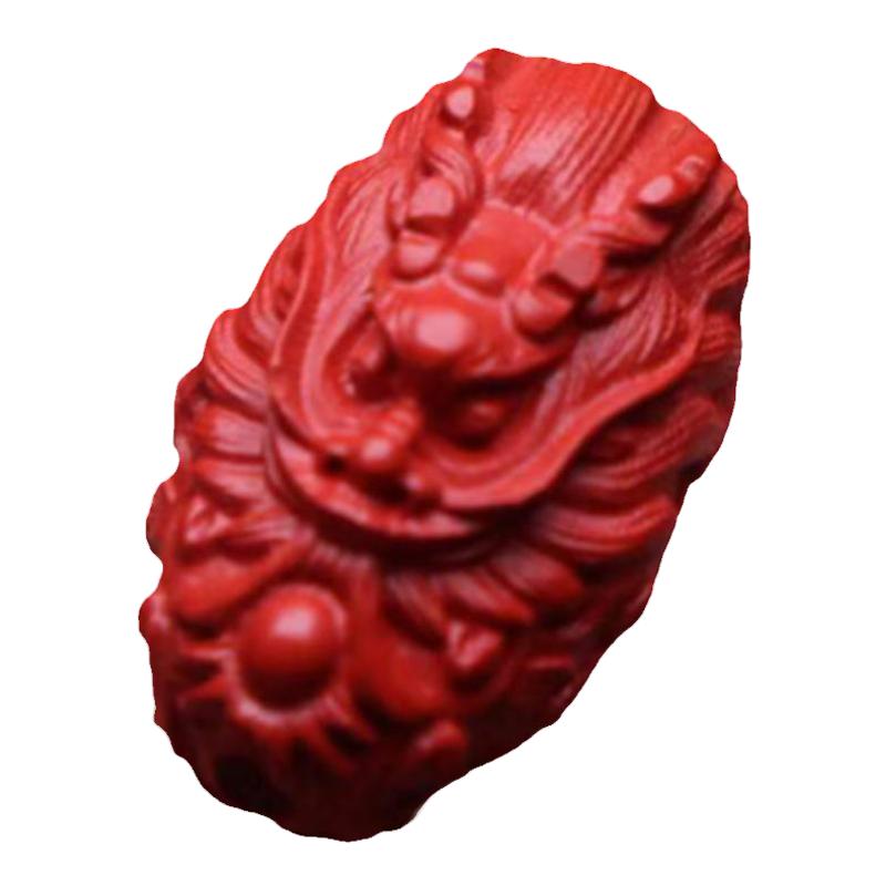 朱砂红砂龙桶珠背云隔珠配饰