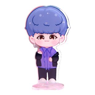 亚克力人形立牌定制diy卡通摇摇乐双层双面透明钥匙扣挂件定做