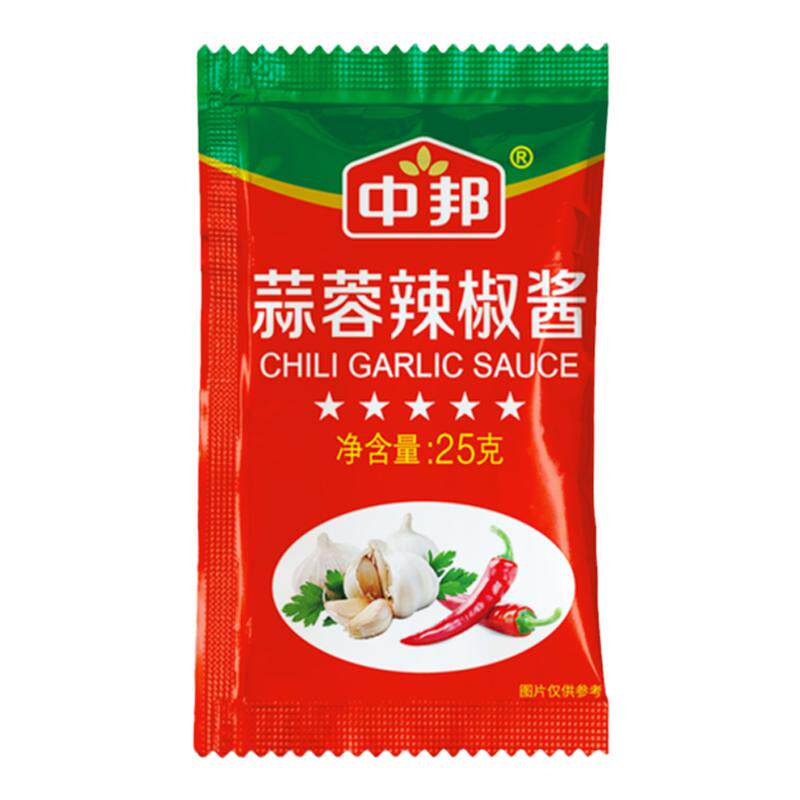 中邦蒜蓉辣椒酱25g外卖小包装