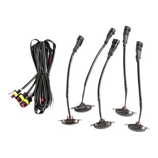 适用于丰田坦途中网小黄灯改装机盖装饰灯中网灯越野防雾灯无损