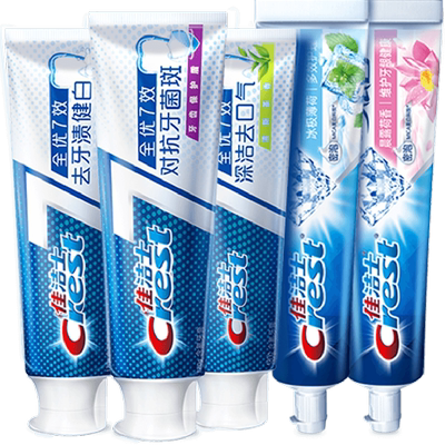 佳洁士全优7效牙膏去黄清新口气