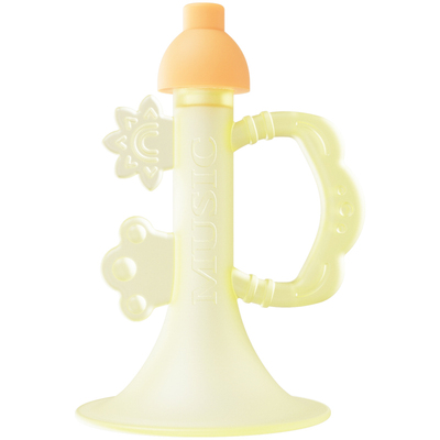 小喇叭牙胶婴儿防吃手磨牙棒玩具