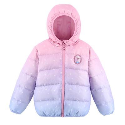 迪士尼女童轻薄连帽羽绒服