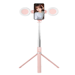 多功能自拍杆1.7米充电蓝牙补光灯拍抖音视频直播三脚架手机支架手持一体便携