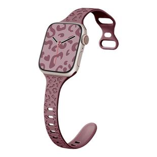 KASO适用iwatch9表带液态硅胶se2苹果手表表带applewatchultra运动透气男女新款创意春夏天烟紫色高级感