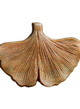 天然绿檀创意银杏叶吊坠