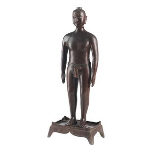 针灸铜人模型 仿古经络铜人 清代古本 56cm 94cm 32cm