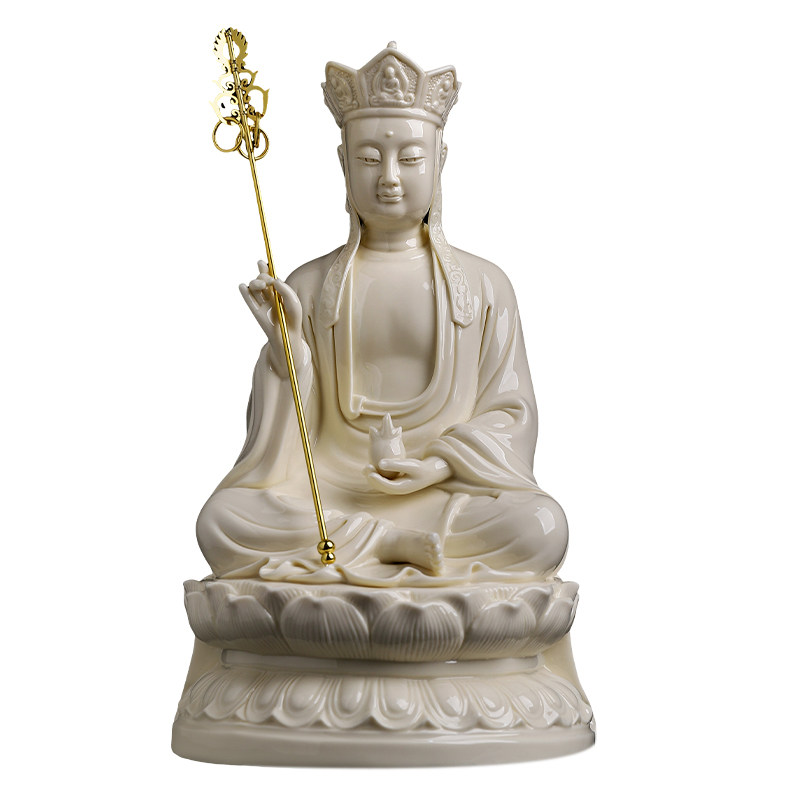 戴玉堂仿古瓷地藏菩萨像娑婆三圣